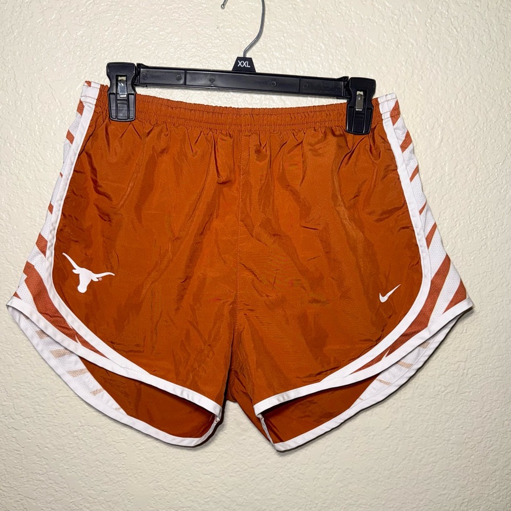 Nike Texas Longhorns Shorts Women’s M Orange Dri Fit Lined Athletic Lightweight